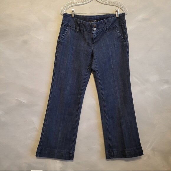 Mossimo Dark Wash Low Rise Bootcut Jean Trouser Sz 6 VTG - Picture 1 of 11